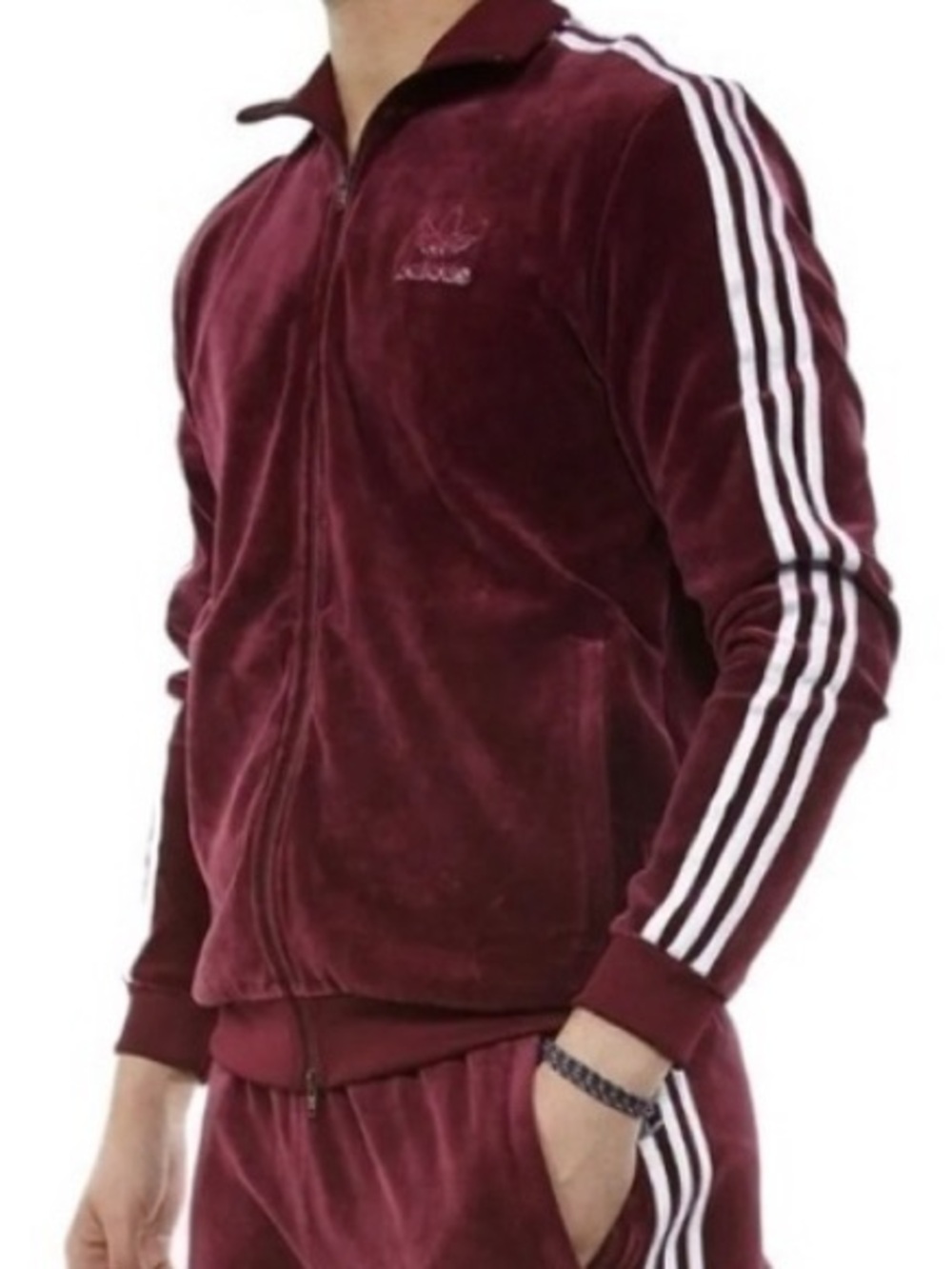 Adidas Originals Beckenbauer Velour Track Jacket Size Small